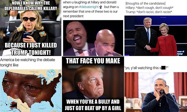 Meme Lucu di Medsos Pasca Debat Perdana Capres AS